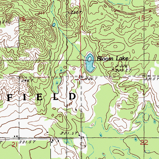 Topographic Map of Township of Springfield, MI