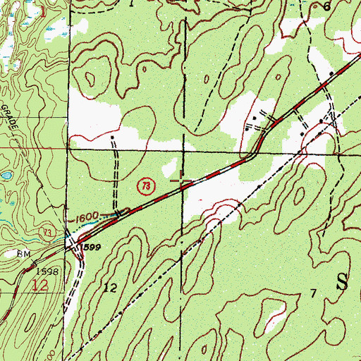 Topographic Map of Township of Stambaugh, MI