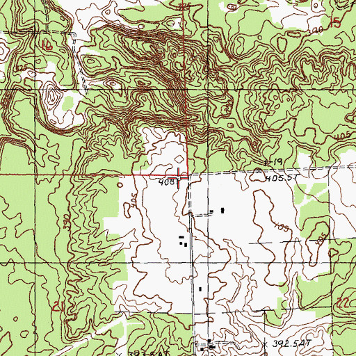 Topographic Map of Township of Star, MI