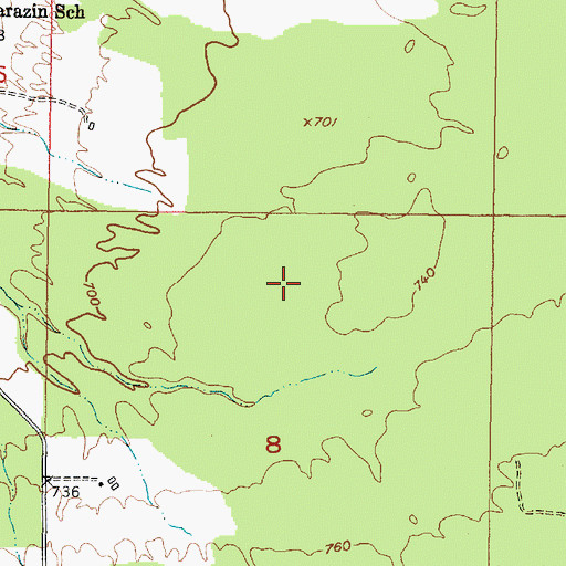 Topographic Map of Township of Torch Lake, MI