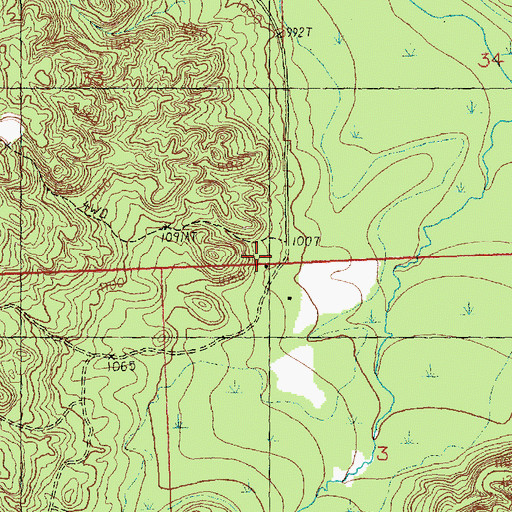 Topographic Map of Township of Vienna, MI