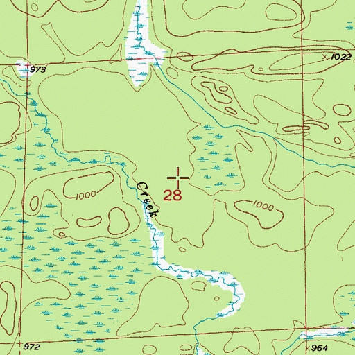 Topographic Map of Township of Waucedah, MI