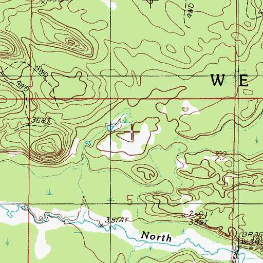 Topographic Map of Township of West Branch, MI