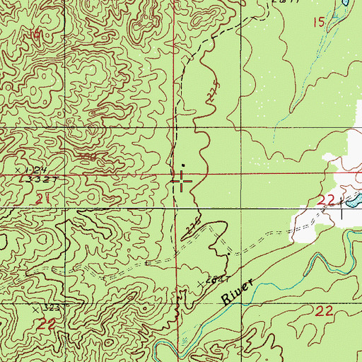 Topographic Map of Township of West Branch, MI