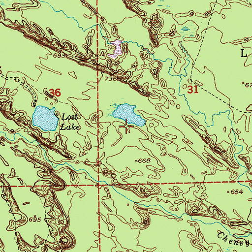 Topographic Map of Township of Whitefish, MI