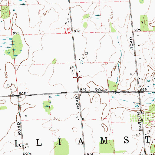 Topographic Map of Township of Williamstown, MI
