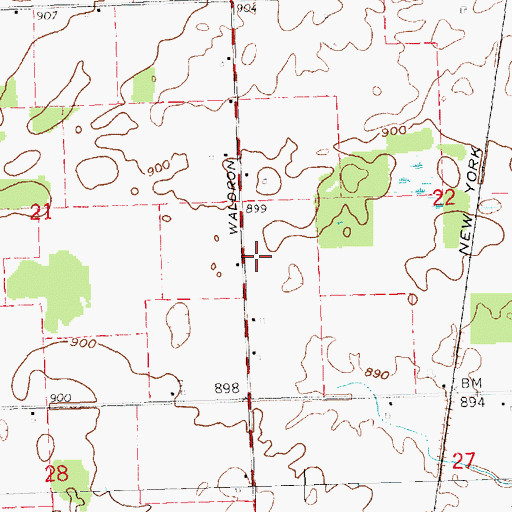 Topographic Map of Township of Wright, MI