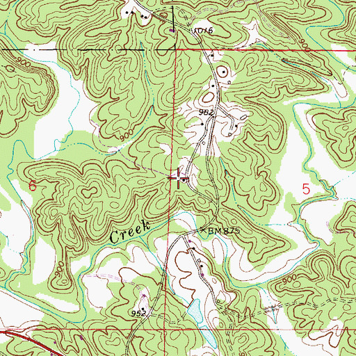Topographic Map of Hale School (historical), AL