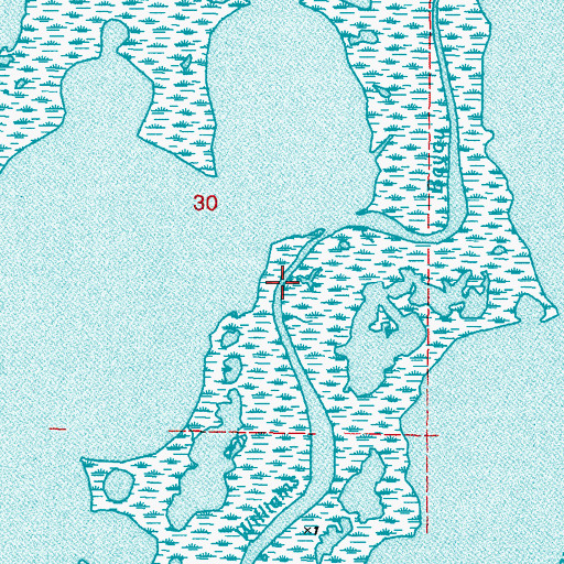 Topographic Map of Jack Williams Bayou, LA
