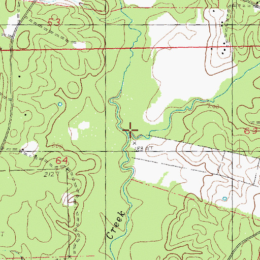 Topographic Map of Joiner Creek, LA