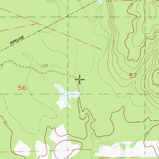 Topographic Map of Joseph Branch, LA