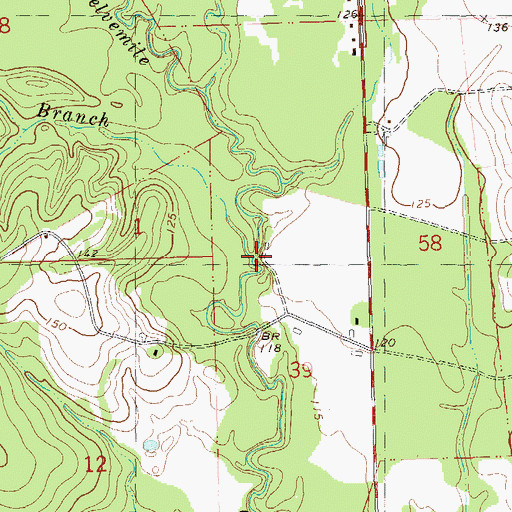 Topographic Map of Killian Branch, LA