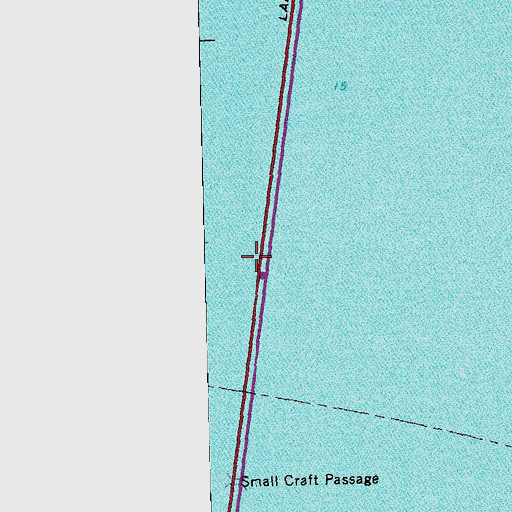 Topographic Map of Lake Pontchartrain Causeway, LA