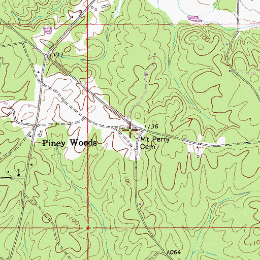 Topographic Map of Mount Paran Church, AL