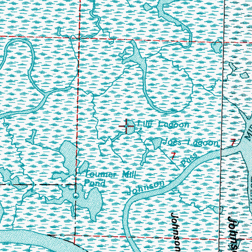 Topographic Map of Lily Lagoon, LA