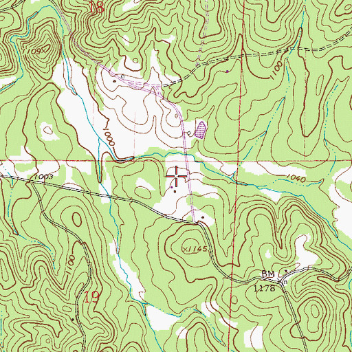 Topographic Map of Oswalt (historical), AL