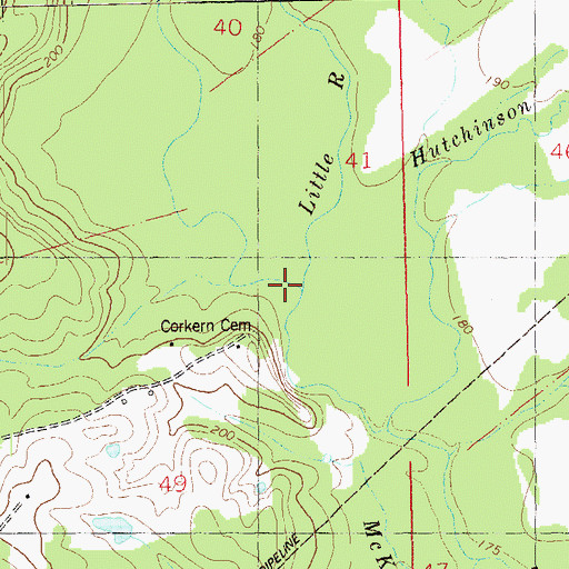 Topographic Map of Little River, LA
