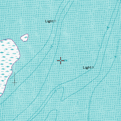Topographic Map of Lower Atchafalaya River, LA