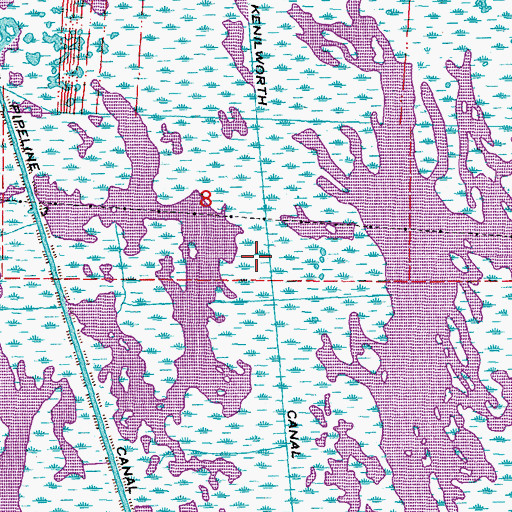 Topographic Map of Magnolia Canal, LA