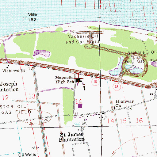 Topographic Map of Science and Math Academy School, LA