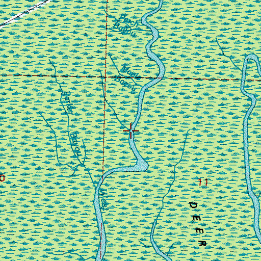 Topographic Map of Maple Bayou, LA