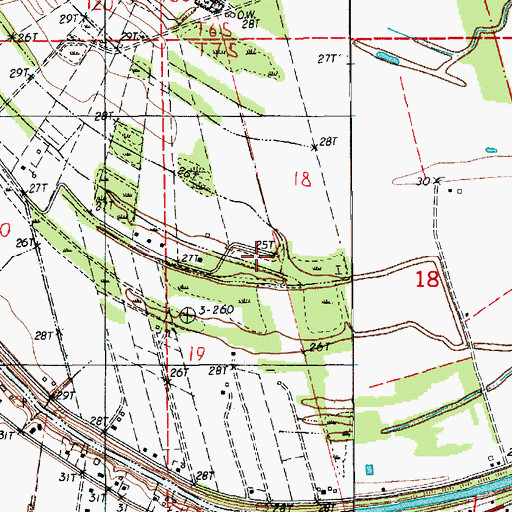 Topographic Map of Marais Long, LA