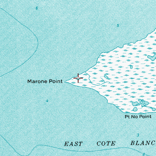 Topographic Map of Marone Point, LA