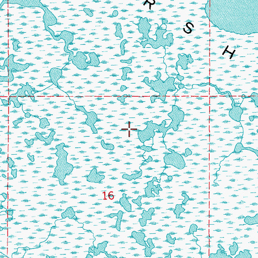 Topographic Map of Marsh Island, LA