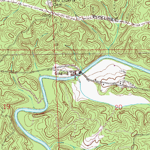 Topographic Map of Sheep Creek, AL