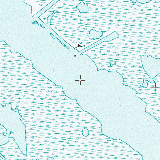 Topographic Map of Mississippi River-Gulf Outlet Canal, LA