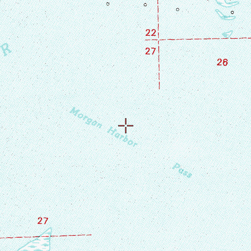 Topographic Map of Morgan Harbor Pass, LA