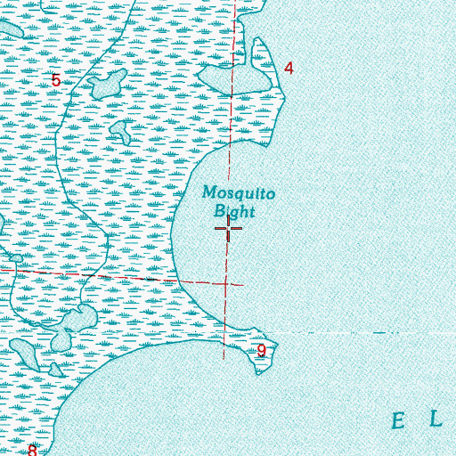 Topographic Map of Mosquito Bight, LA