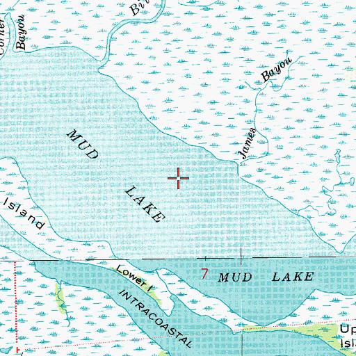 Topographic Map of Mud Lake, LA