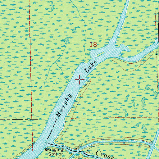 Topographic Map of Murphy Lake, LA