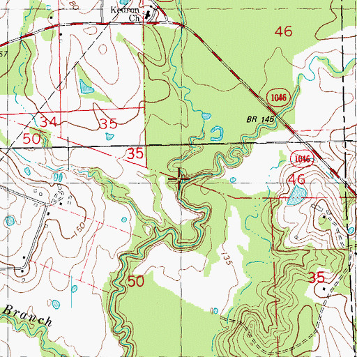 Topographic Map of Natalbany Creek, LA