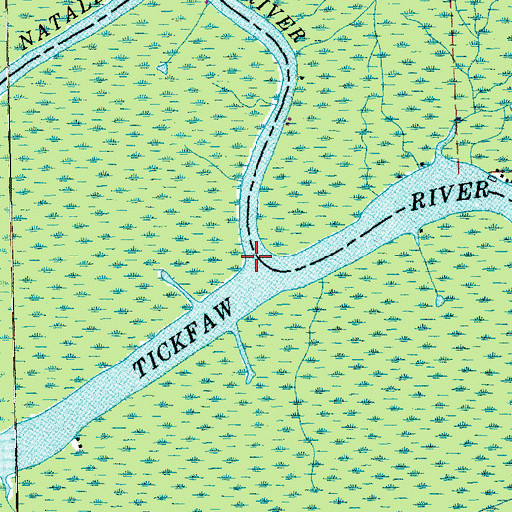 Topographic Map of Natalbany River, LA