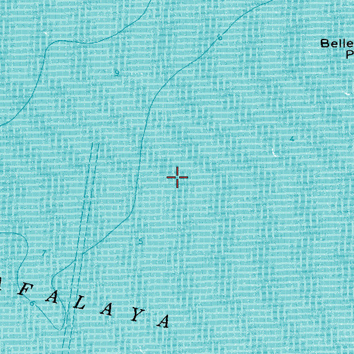 Topographic Map of New Pass, LA