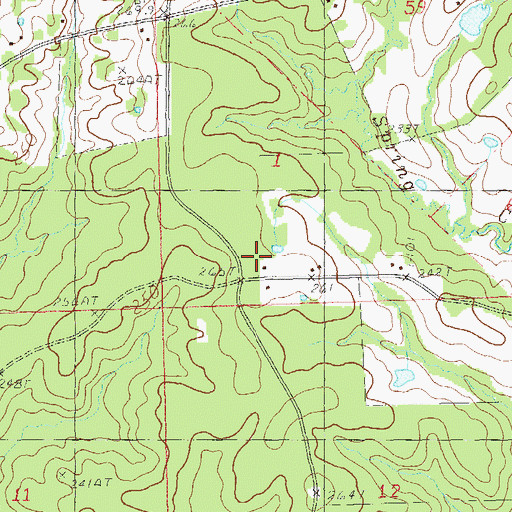 Topographic Map of New Star School (historical), LA