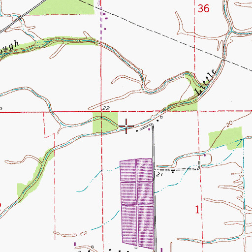 Topographic Map of Noel Slough, LA