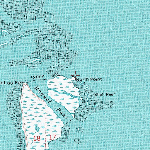 Topographic Map of North Point, LA