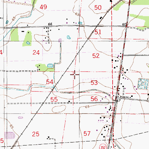 Topographic Map of North Vellin Oil Field, LA