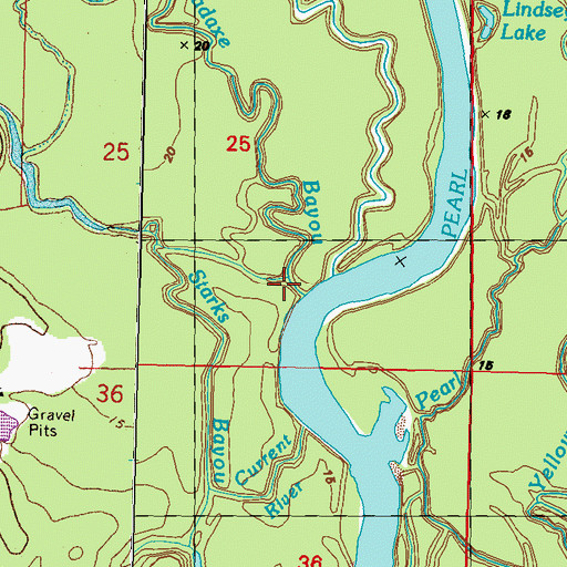 Topographic Map of Old River, LA