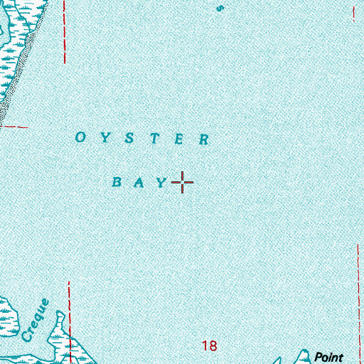 Topographic Map of Oyster Bay, LA