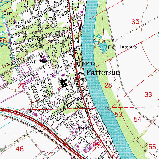 Topographic Map of Patterson, LA