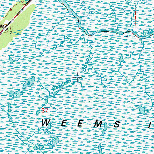 Topographic Map of Perdido Bayou, LA