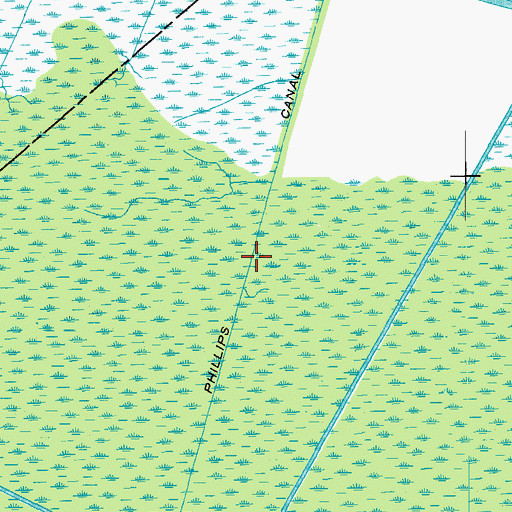 Topographic Map of Phillips Canal, LA