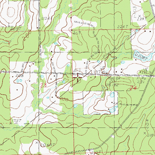 Topographic Map of Pipkin Chapel, LA