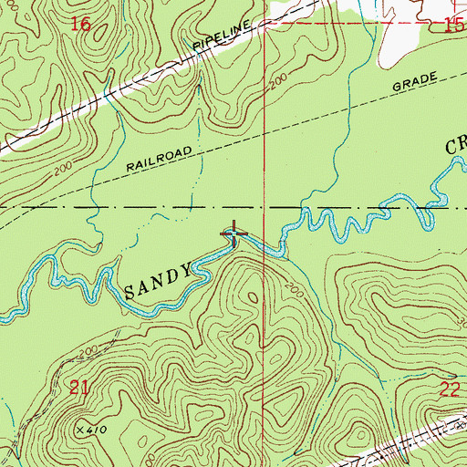 Topographic Map of Hewetts Mill (historical), AL