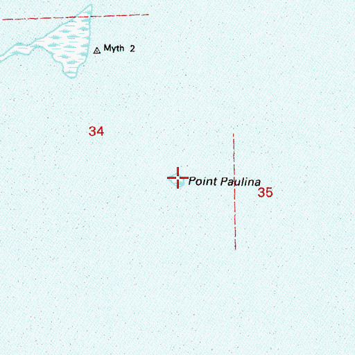 Topographic Map of Point Paulina (historical), LA