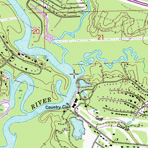 Topographic Map of Ponchitolawa Creek, LA